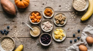 Seven soft treat ideas for senior dogs including pumpkin banana and chicken