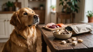 Freeze-dried dog treats with single-ingredient meat pieces