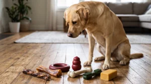 Long-lasting dog chews and toys for aggressive chewers